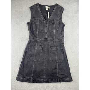 Madewell Black Denim Mini Dress